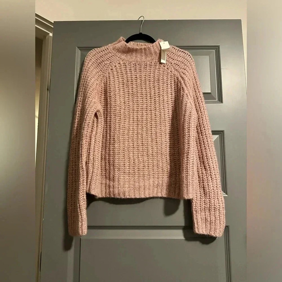 NWT size large Vince Women's Marled Raglan Rib Knit Pullover Sweater - Picture 3 of 6